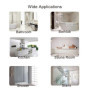 20 pièces Autocollants de Baignoire antidérapants en Forme de Fleur Bandes de roulement de Douche de sécurité Appliques antidéra