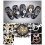 Vasana Lot de 2 boîtes de 200 à 300 pièces Motif mixte ultra fin 3D en métal Steampunk Gears Charms DIY Pendentifs horloge roue 