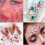 90 pièces COEUR STRASS autocollant Kit - Pierre acrylique autocollant pour le corps, bricolage artisanat, mariage, Saint Valenti