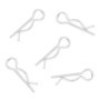 50pcs 18mm R Type Goupille À Goupille Clips Zingué Clips de Retenue Pinces À Ressort Épingle À Cheveux Galvanisé de fer pour Séc