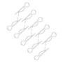 50pcs 18mm R Type Goupille À Goupille Clips Zingué Clips de Retenue Pinces À Ressort Épingle À Cheveux Galvanisé de fer pour Séc