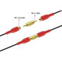 AAOTOKK RCA Connecteur Plaqué or RCA Femelle à Mâle RCA Adaptateur Extension av/TV Audio Vidéo câble Connecteurs Métalliques (5-