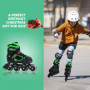 Nattork Blade Patins à roulettes pour garçons avec roue lumineuse, patins à roues alignées vertes lumineuses pour l'extérieur et