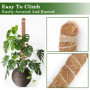 VFANDV Tuteur Plante, 120CM Support Plante Grimpante Tuteur Coco avec Twist 2 Meter pour Soutenir Les Plantes, pour Plante Jardi