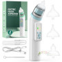 YSWOVUO Aspirateur Nasal Bebe Électrique avec 5 Niveaux D'Aspiration, Electrique Mouche Bebe avec Écran, Rechargeable avec 3 Emb