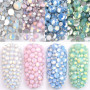 Ranvi 4pack Vernis À Ongles Brillant Opale Strass 3D Nail Art Kit Strass Kit Cristal Diamant Strass et Décoration Ongles Gem Pie