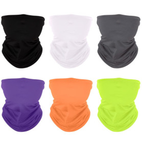 Bandana Multifonction Couvre-Chef, Lot de 6 Elastique Tube Bandeaux Tour de Cou, Sport Bandeau Echarpe Gaiter UV Résidence pour 