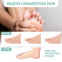 Welnove Hammertoe Correcteur d'orteils en gel – 8 coussinets de soutien d'orteils – Réalignent les orteils, courbés, bouclés, gr