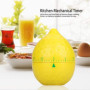Minuteur de Cuisine en Forme de Citron Nouveauté Mignon Minuterie de Cuisine Minuterie Manuelle Rotation Minuterie Outil de Cuis