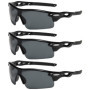 3 Pièces Lunettes de Soleil de Sport, Lunettes de Soleil Polarisées de Sport, Lunettes de Soleil de Cyclisme Polarisées, Lunette