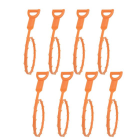 8 Pièces Outil de Débouchage D'évier, Drain Plastique Outils de Débouchage, Outil de Nettoyage de Déboucheur de Vidange, Nettoye