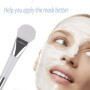 2 Lot de Pinceaux Masque Facial en Silicone À Double Extrémité, Pinceau Masque Silicone Souple, Pinceau de Beauté en Silicone, A