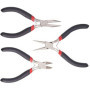 3 Pièces Bijoux Pinces Ensembles, Kit de Pince pour Bijoux, Pince à Bec Rond, Acier au Carbone Outils Pinces, pour Creation de B