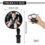 2 PCS Miroir Voiture Bébé, Retroviseur Voiture Bebe, Miroir Bébé 360° Rotation Réglable, Polyvalent Rétroviseurs Vélo Nylon HD p