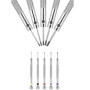 Lot de 5 tournevis de précision pour horloger - Lame réversible - Pour réparation de montres, lunettes, bijoux