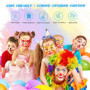 Ucokee 16 Couleurs Visage Peinture, Lavable Crayon Maquillage Enfant, 2 Lumineux Tatouage Pour Enfant, Non-Toxique, Carnaval, Pe