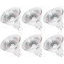 Ampoules Halogènes MR16 GU5.3 12V 35W Pack de 6, Haute Luminosité, Longue Durée, Économie d’Énergie, Lampe Halogène à Haute Temp