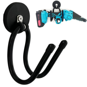 AUXPhome Crochets magnétiques robustes pour rangement de garage, support d'outils électriques de jardin, cintres pour tronçonneu