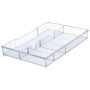Leitz Organiseur pour Blocs de Classement Leitz Plus et WOW, 4 Compartiments, Transparent, 52150002 - 245 x 33 x 165 mm