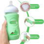 GIUSOBG Housses de Biberon Silicone Lot de 3 étuis en Silicone pour Biberons Avent en verre Naturel Compatible en Verre de 8 oz 