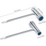 GIUSOBG Lot de 4 Clé combinée Clé à Bougie d'allumage 13 x 19 mm clé en T pour scies à chaîne Manche Tournevis Plat clé de Tronç