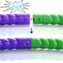 GIUSOBG Cerceau Hula Fitness Hoop pour Enfants, Plastique Amovible Cerceaux Multicolores Amusants et Fitness, Hula Hoop avec Mou