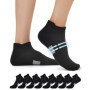 FALARY Chaussettes de sport pour hommes et femmes 8 paires Chaussettes de course Chaussettes en coton respirantes Chaussettes co