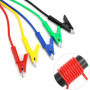 QWORK® 5 Pièces cordons de test à pince crocodile, cordons de test multimètre, 1 m, 1000V 15A pour circuits et tests de diagnost
