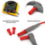 QWORK® Kit de fils de test multimètre, cordons de test à fiche banane de 1 m, pinces crocodiles, aiguilles remplaçables, stylos 
