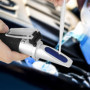 QWORK® 4 en 1 Réfractomètre antigel, testeur Liquide Refroidissement d'éthylène et propylène Glycol avec Mesure d'acide Batterie