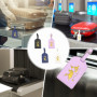 AOOTUERL 4 Pcs Etiquette Valise, Etiquette Valise PU cuir Bagage, Étiquette Valise Avion avec Carte D'identification de NomPeut 