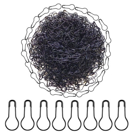 HAMIYELL Lot de 1 000 épingles à nourrice en métal noir pour ampoule, gourde, calebasse pour vêtements, travaux manuels et acces