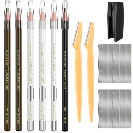 Crayon à sourcils imperméable à l'eau pour le marquage, le remplissage et la mise en forme, kit d'accessoires de maquillage de t