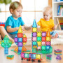 Lovchil Blocs Construction Magnétiques Enfants Jouet 61 Pièces Jouets de Construction Magnetique Enfant Creatif STEM Educatif Je