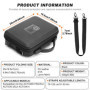 Veftsvy Étui de Transport Compatible avec DJI Osmo Action 5 Pro, Sacoche de Transport, Sac de Rangement de Caméras d'action pour