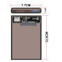 Tccmebius Externe Boîtier de Disque Dur Adaptateur USB 3.0 vers SATA pour 2.5 Pouces 9.5mm 7mm SATA HDD SSD Jusqu'à 6TB, Install