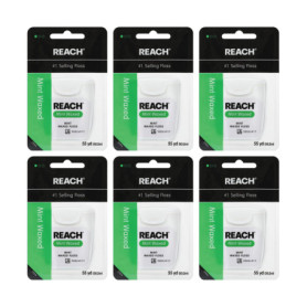 Reach Mint Waxed Dental Floss, 55 Yards by Johnson & Johnson Reach