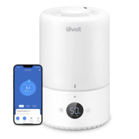 LEVOIT Humidificateur d'air à Ultrasons à Brume Froide bébé Intelligent Top-Fill 3L, Avec Alexa et APP, Diffuseur, <28dB Mode Au