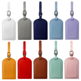 10 Pcs Etiquette Valise, Etiquette Bagage En Pu Cuir, Etiquette Valise Voyage Avion, Etiquettes À Bagage, Étiquette Bagage, Étiq