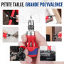 WORKPRO Stubby Tournevis à Cliquet 12 en 1 avec Embouts Magnétiques, Tournevis Court, Tournevis Multi Embout, Mini Tournevis pou