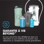 HydraPak FLUX + KIT DE FILTRE 1,5 L - Bouteille d'eau de randonnée pliable - Sans BPA, ultra léger bouchon à vis anti-déversemen
