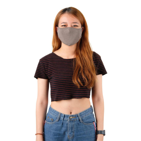 Lofbaz Tissu De Coton De Masque Facial En Tissu Avec Poche De Filtre Lavable Réutilisable (Pierre de Rivière - Paquet de 3, Adul