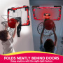 SYNCFUN Panier de Basket Enfant intérieur, Mini Panier de Basket Enfant avec 4 balles, Support Mural pour Tableau de Basket pour