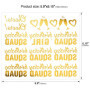 Howaf 22 Faux Tatouages Temporaires Tattoos Éphémères Dorés Autocollants - Anniversaire Filles, Anniversaire SQUAD, cheers, pour
