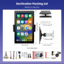 Haudio Autoradio 1 DIN Bluetooth Autoradio Car Play Voiture avec sans Fil carplay & Android Auto,10.1 Rotatif de Pouces HD Écran