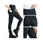 NAVISKIN Femme Pantalon d'équitation Active, Culotte à Fond Silicone,Fond intégral,Serré,Culottes d'équitation,Noir,Taille XXL