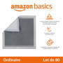 Amazon Basics Lot de 80 Protections pour déjections Canines, avec du Charbon pour Assurer Le contrôle des odeurs, Anti-Fuite, Su