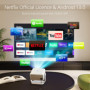 Vidéoprojecteur 4K [Netflix Certifié] YOTON Projecteur WiFi6 Bluetooth Full HD 1080P, Auto Keystone Projecteur Vidéo, Retroproje