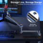 Aokeo AK-58 Bras de microphone réglable pour bureau - Convient pour Blue Yeti, Snowball iCE, HyperX QuadCast, SoloCast, Elgato W