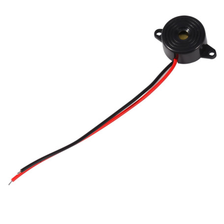 DC 3 24V 100mm Buzzer de tonalité électronique 85 à 95db Alarme Câble de son continu Buzzer piézoélectrique pour ordinateurs Imp